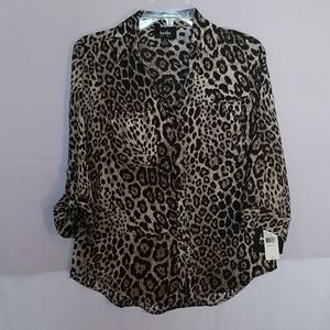 Leopard print blouse